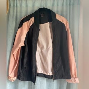 Pink/Black Bomber Jacket - SMALL
